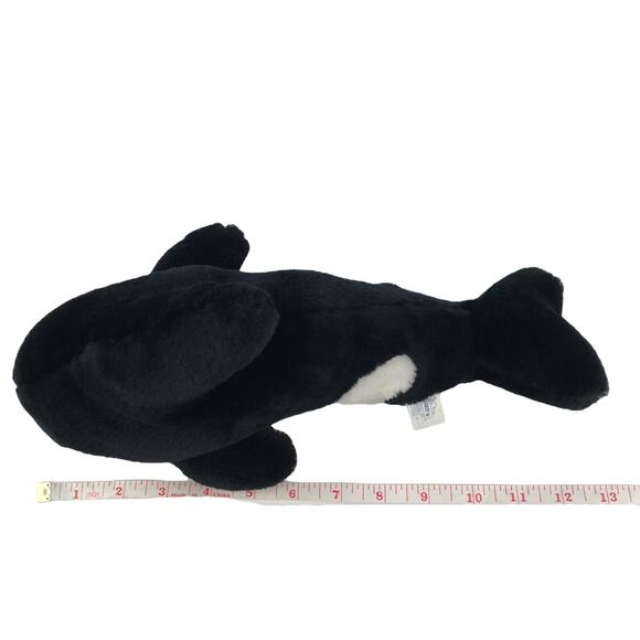 Vtg Cloud 9 Dan Brechner Orca Killer Whale Plush 13'' 80s Ocean Stuffed Animal - Picture 2 of 9